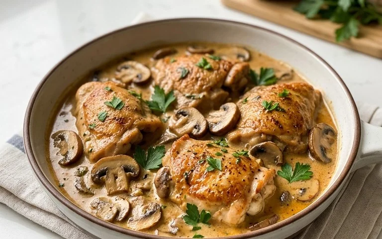 Creamy Mushroom Chicken Recipe