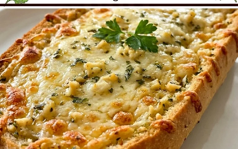 BEST CHEESY GARLIC BREAD RECIPE