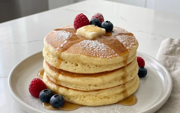 Fluffy Japanese Soufflé Pancakes