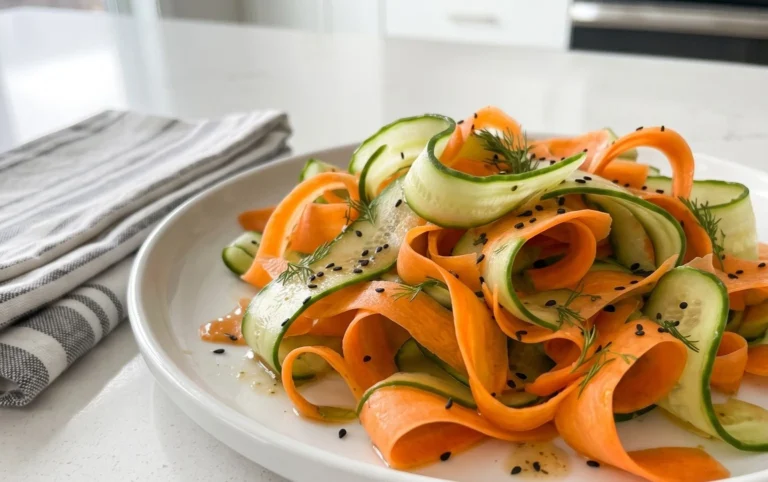 Carrot and Cucumber Ribbon Salad