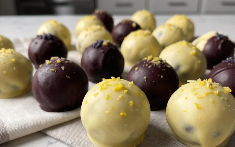 LEMON BLUEBERRY TRUFFLES