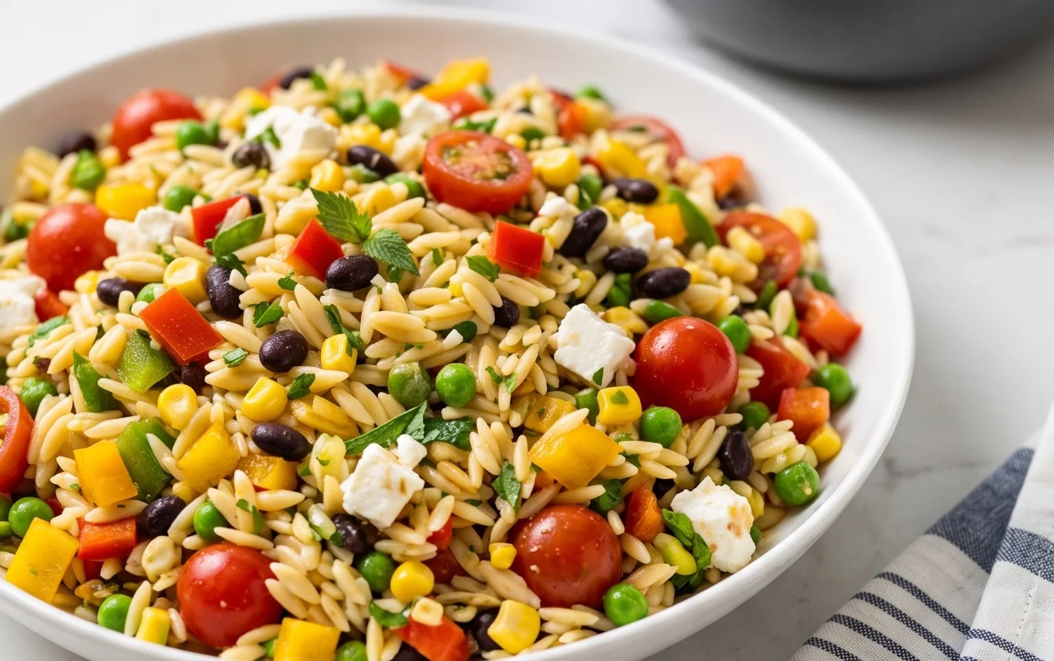 Rainbow Orzo Salad