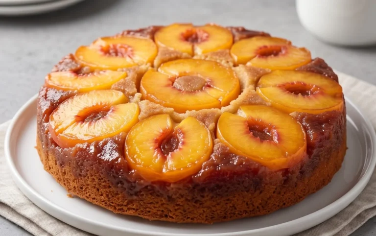 Peach Upside-Down Cake Recipe
