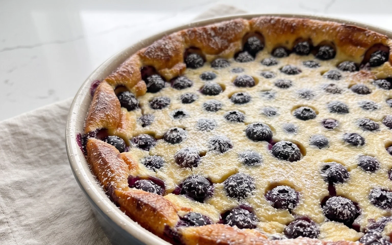 Lemon Blueberry Clafoutis