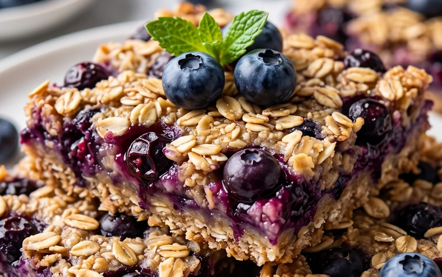 Blueberry Oatmeal Bars
