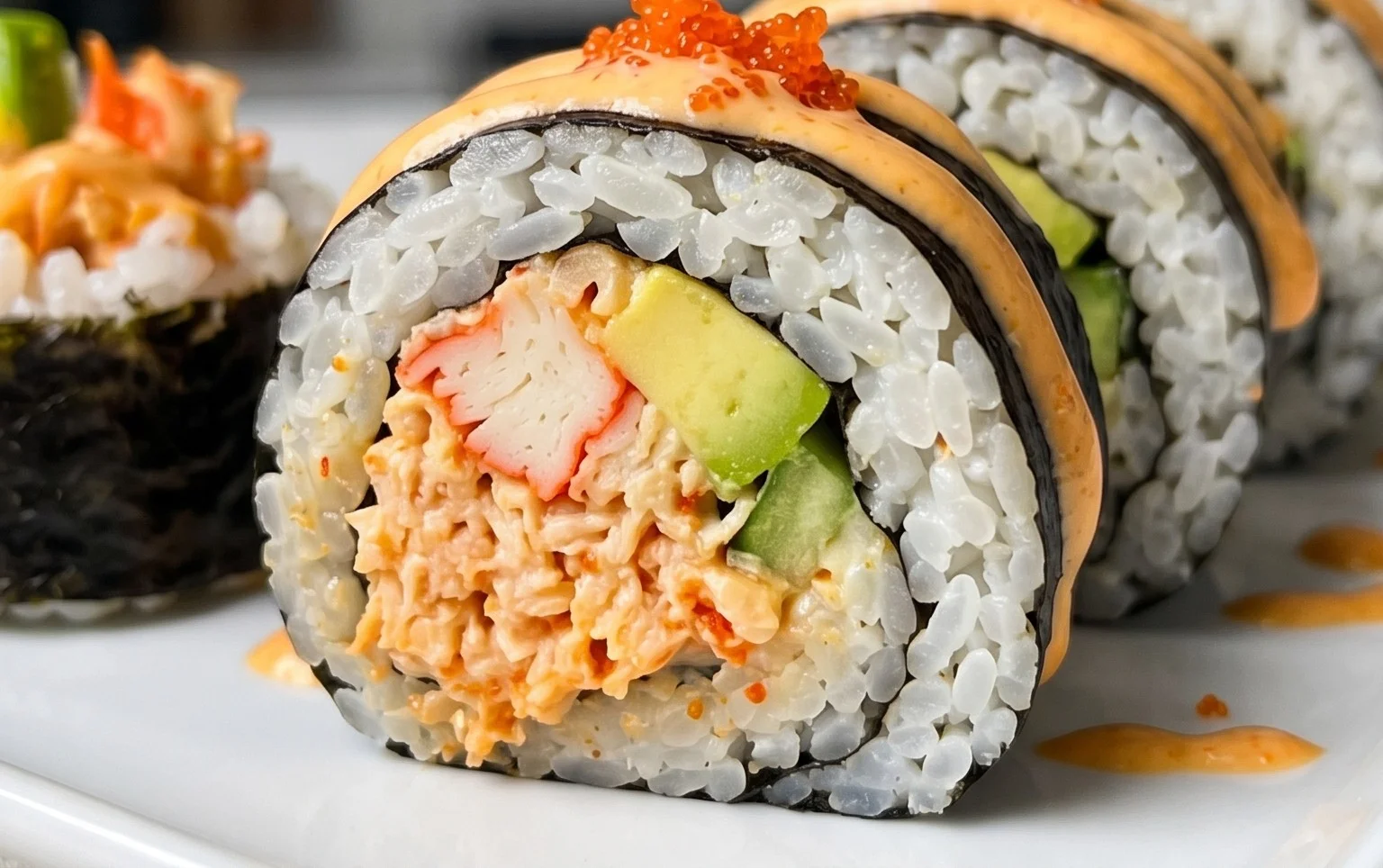 Kani Sushi (Spicy Crab Roll)