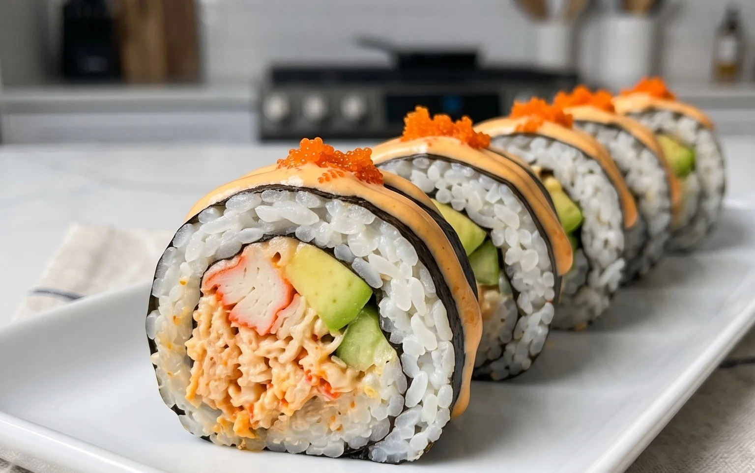 Kani Sushi (Spicy Crab Roll)