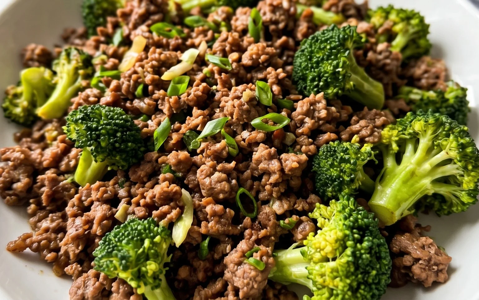 Ground Beef and Broccoli