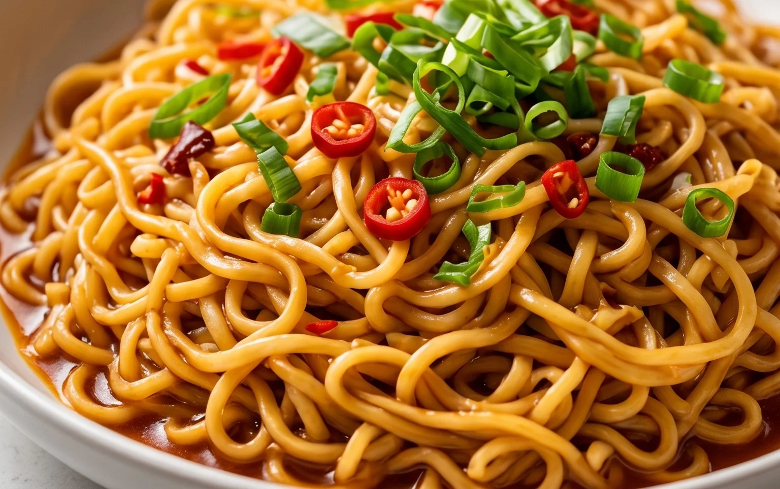 Easy Saucy Ramen Noodles