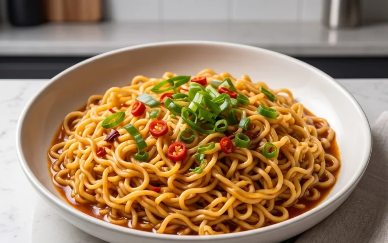 Easy Saucy Ramen Noodles