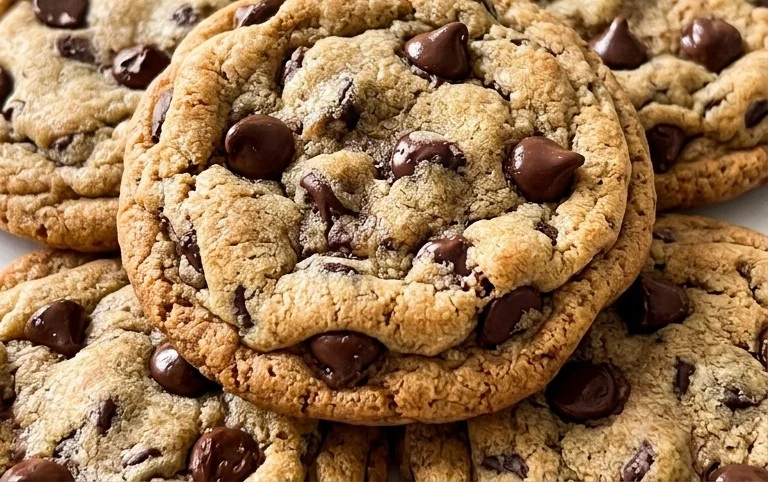 Crispy and Chewy Chocolate Chip Cookies