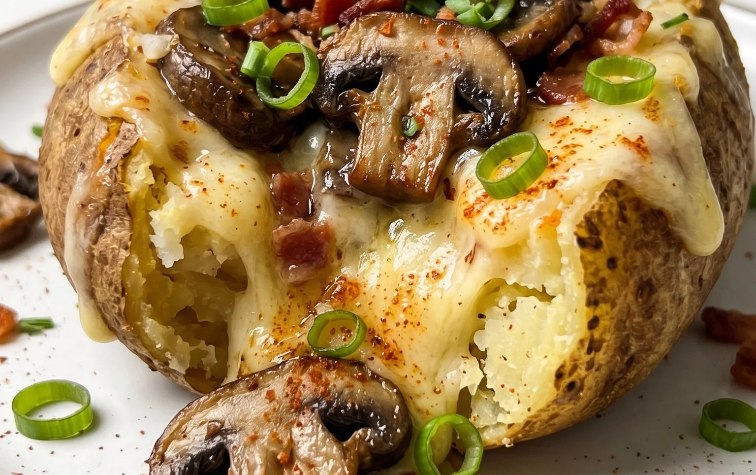 The Ultimate Stuffed Baked Potatoes with Mushrooms