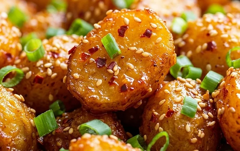 Crispy Honey Chilli Potatoes