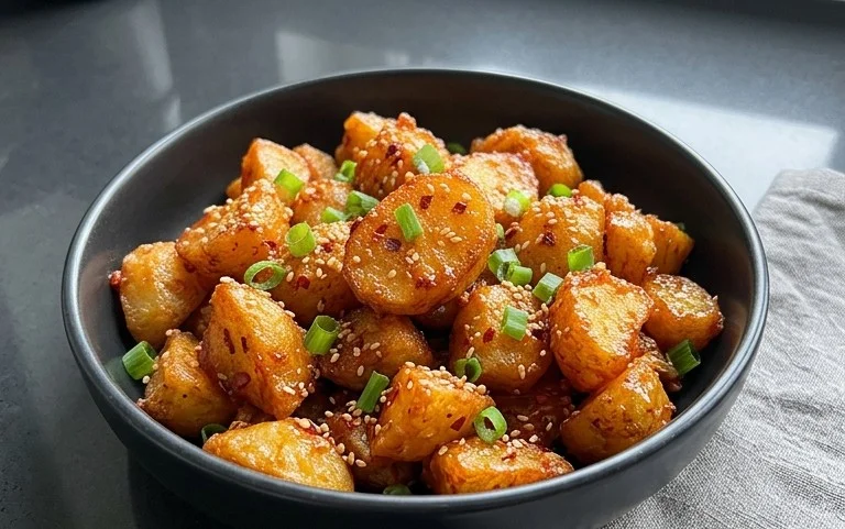 Crispy Honey Chilli Potatoes