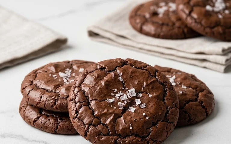 Salted Brownie Cookies