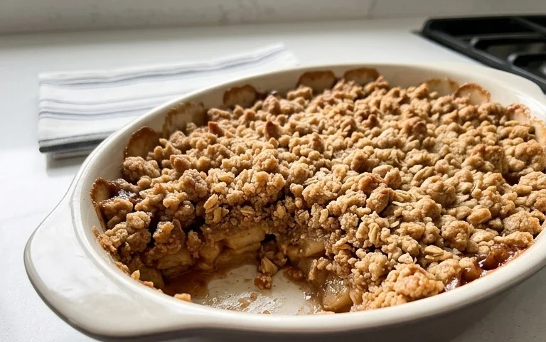 Healthy Breakfast Apple Crum extractble