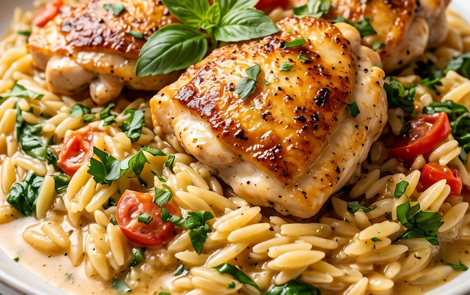 Chicken Orzo (30-Minutes, One-Pan)
