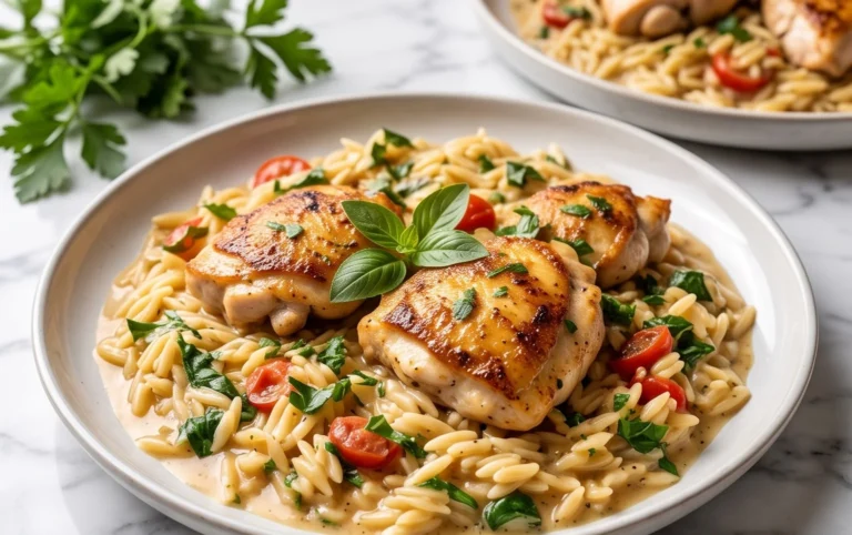 Chicken Orzo (30-Minutes, One-Pan)