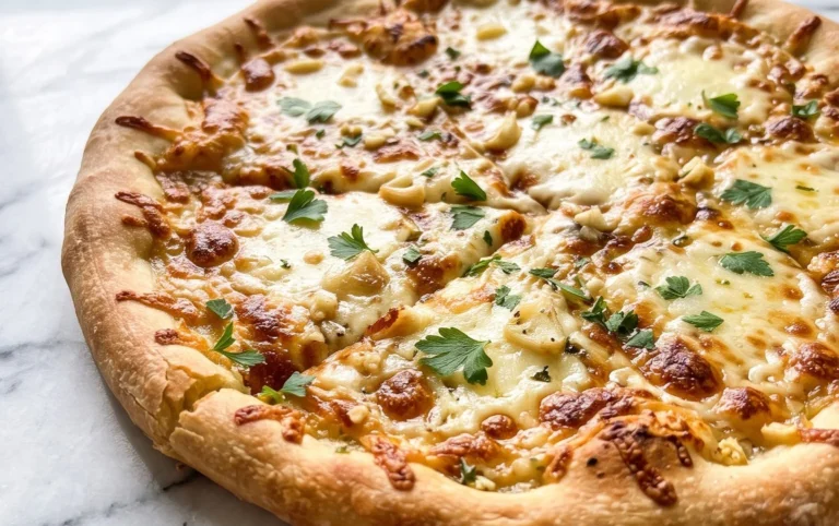 buttery garlic pizza