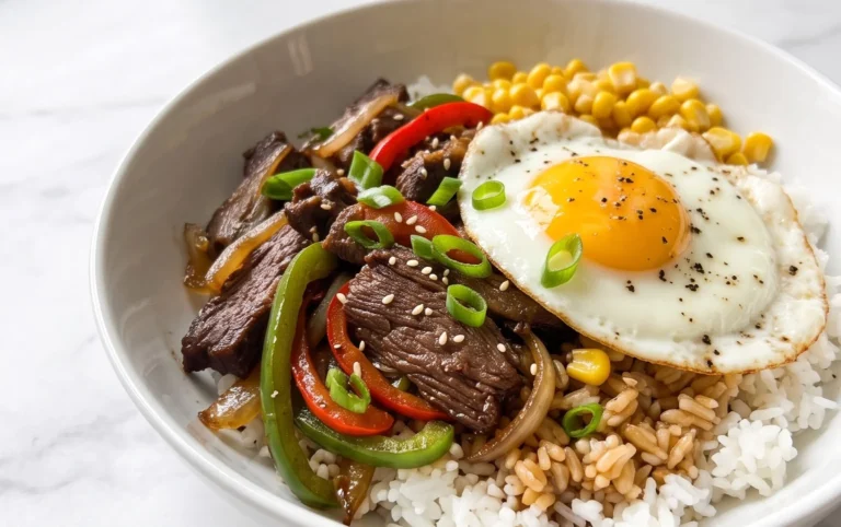 Beef Pepper Rice Bowl is a delicious meal option.