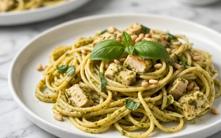 Creamy Chicken Pesto Pasta