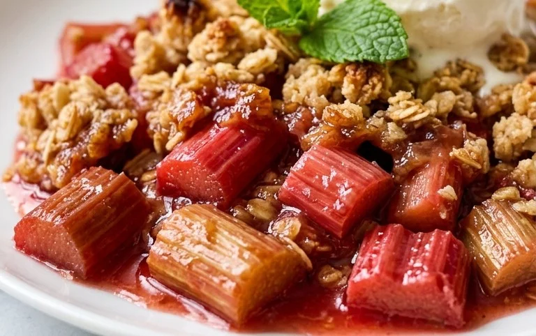 Easy Rhubarb Crisp