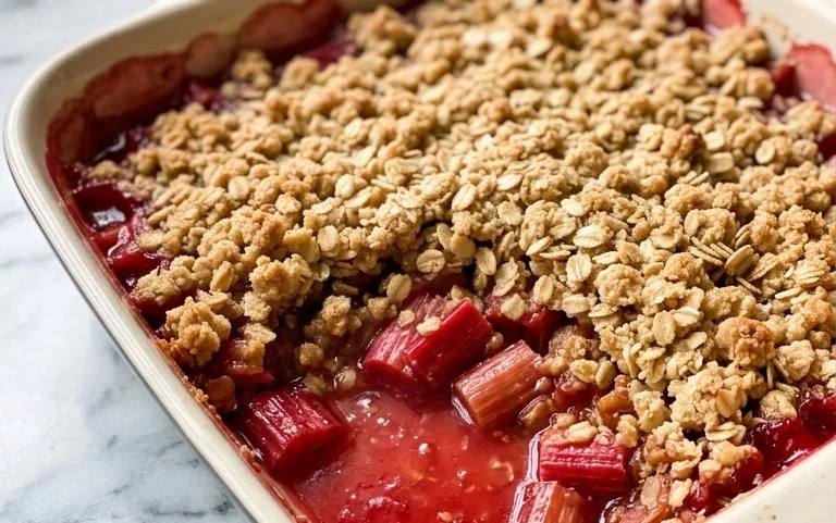Easy Rhubarb Crisp