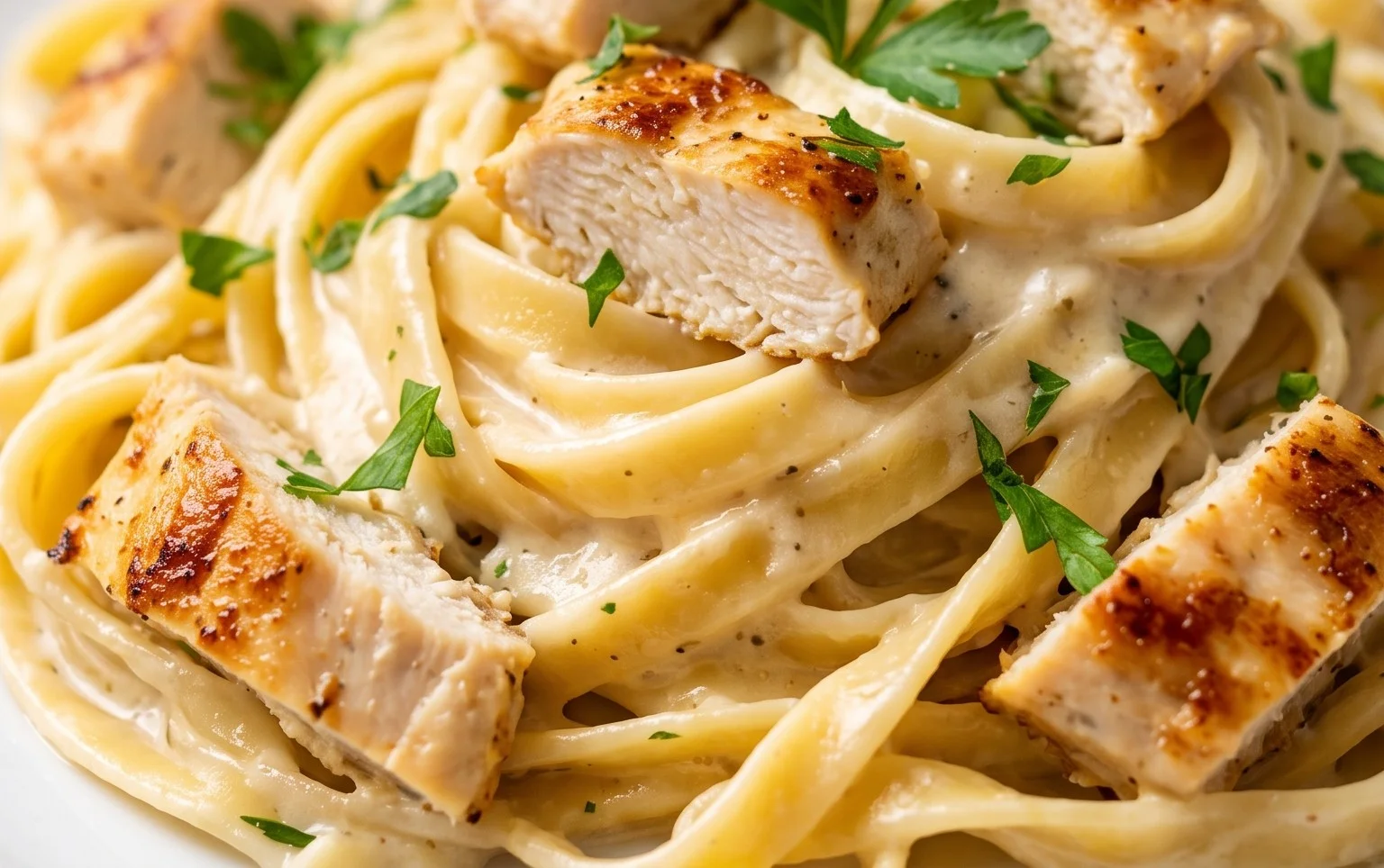 Low Calorie Chicken Alfredo