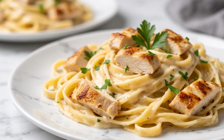 Low Calorie Chicken Alfredo