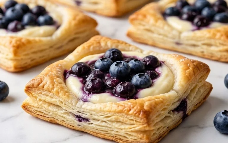 Blueberry Cream Cheese Puff Pastry