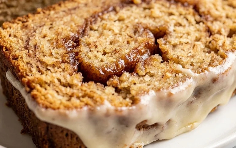 Cinnamon Roll Banana Bread