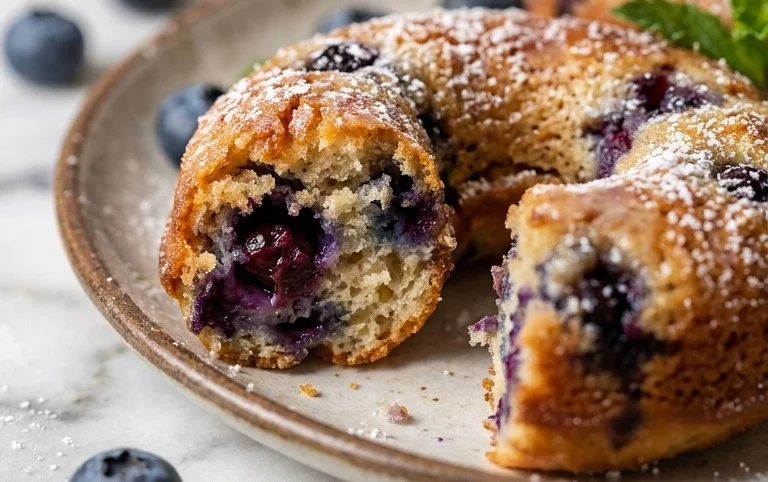 Blueberry Cake Donuts