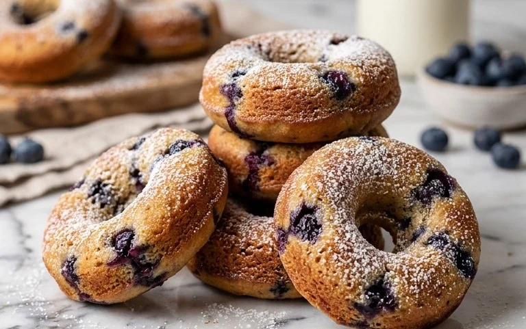 Blueberry Cake Donuts