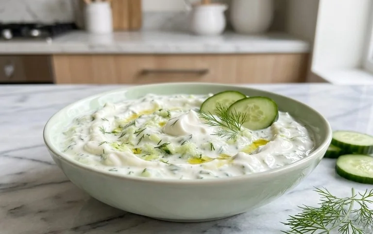 Cucumber Dip with Sour Cream and Dill
