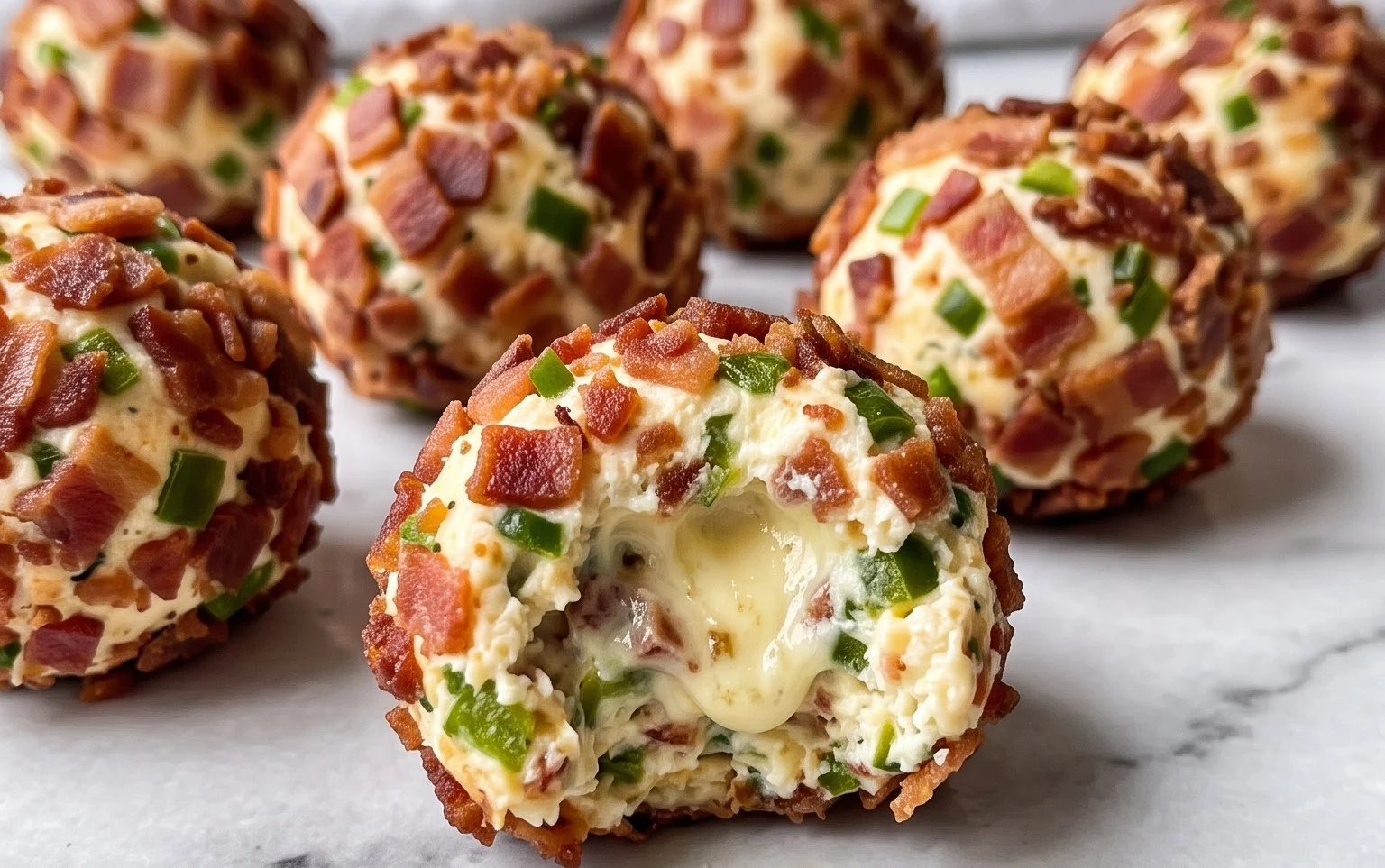 Beef Bacon Jalapeño Popper Cheese Balls