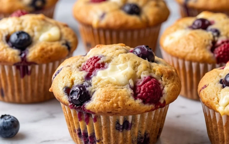 Berry Cream Cheese Muffins