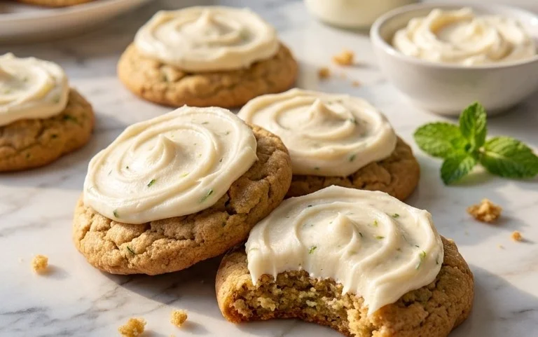 Zucchini Cookies with Cream Cheese Frosting