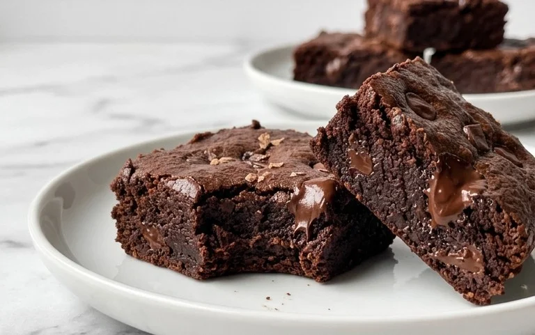 Flourless Chickpea Brownies (Vegan & Gluten Free)