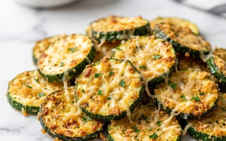 Irresistibly Crunchy Garlic Parmesan Roasted Zucchini