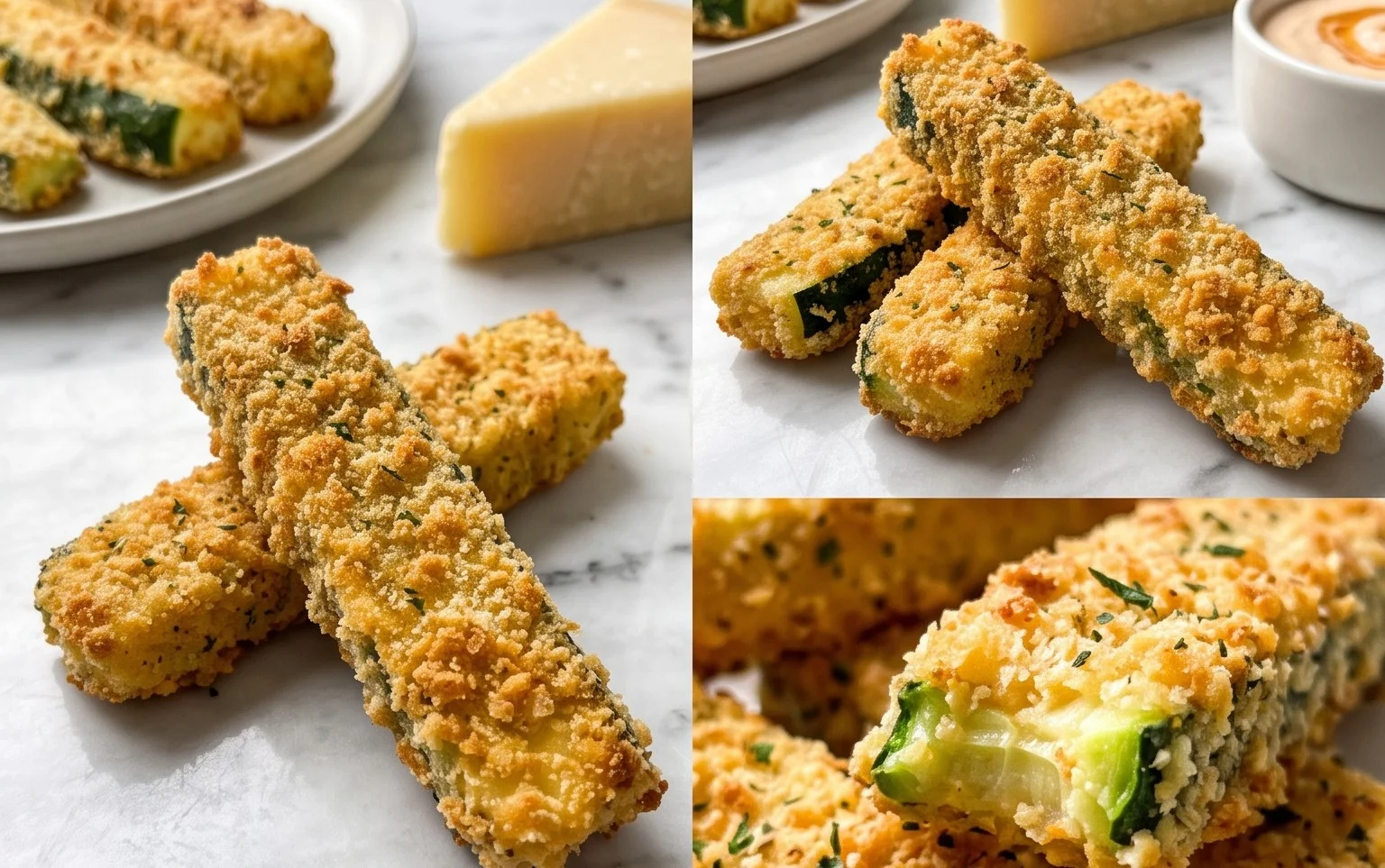 Parmesan Crusted Zucchini Sticks