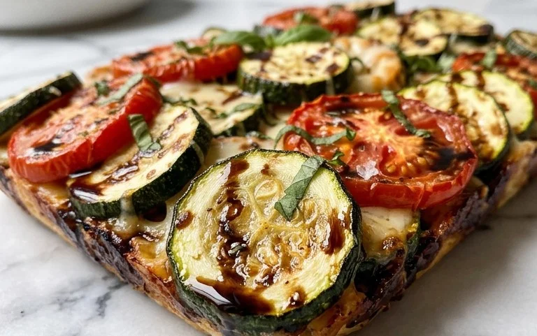 Balsamic Zucchini Tomato Bake