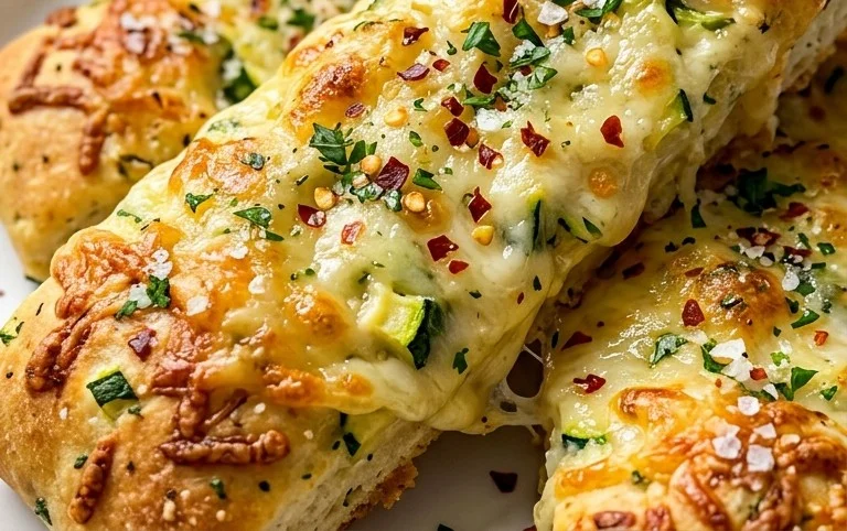 Cheesy Zucchini Breadsticks