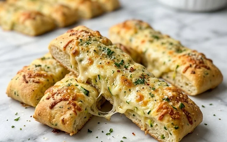 Cheesy Zucchini Breadsticks
