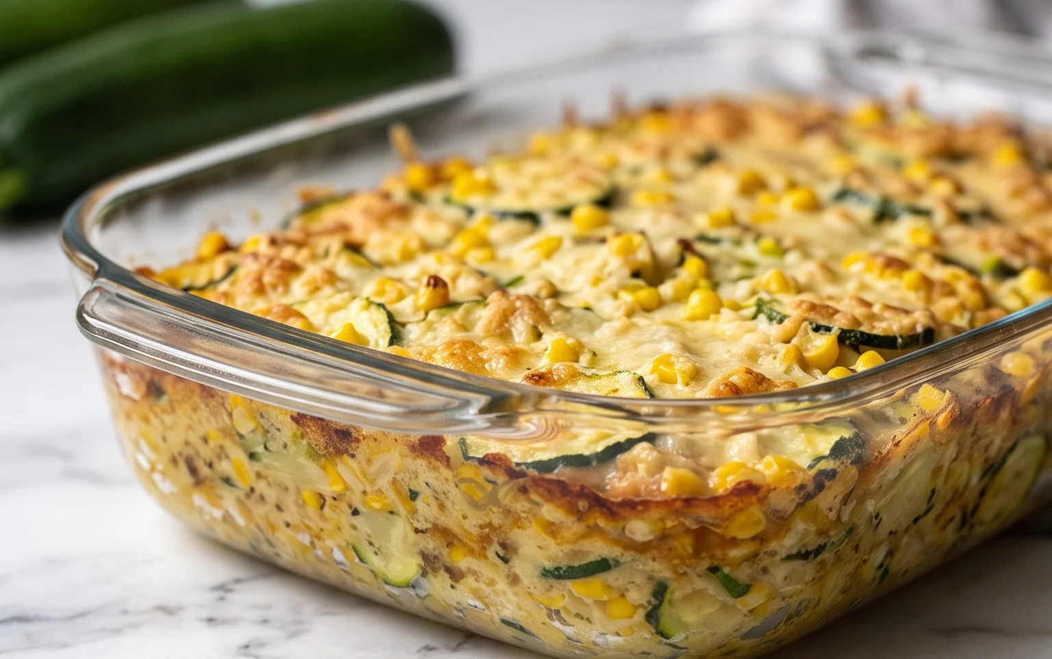 Zucchini Corn Parmesan Bake Recipe