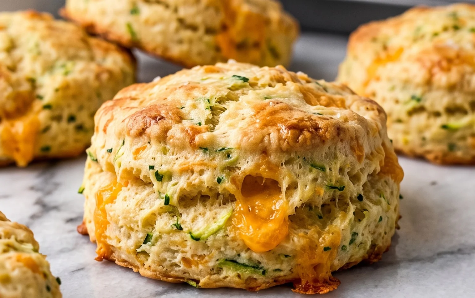 Zucchini Cheddar Biscuits