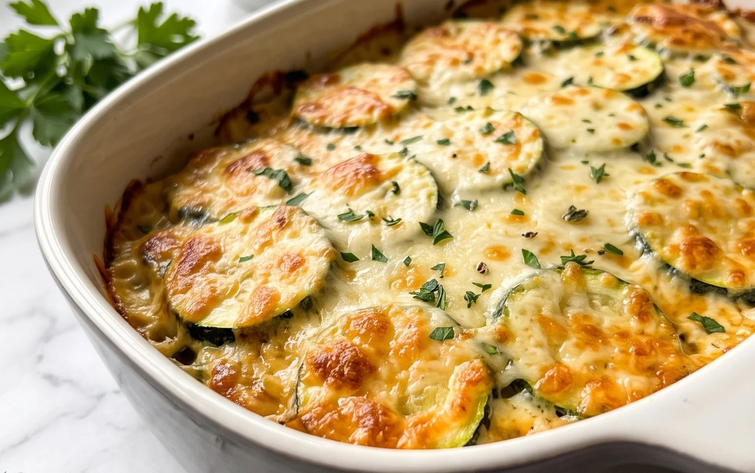 Cheesy Baked Zucchini Casserole