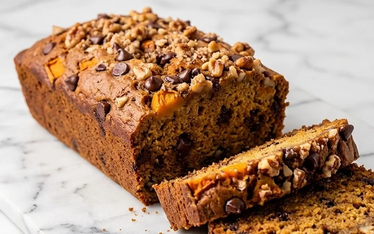 Pumpkin Chip Banana Bread