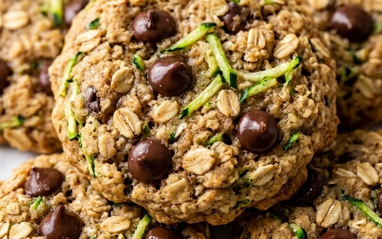 Homemade Zucchini-Oat Chocolate Chip Cookies