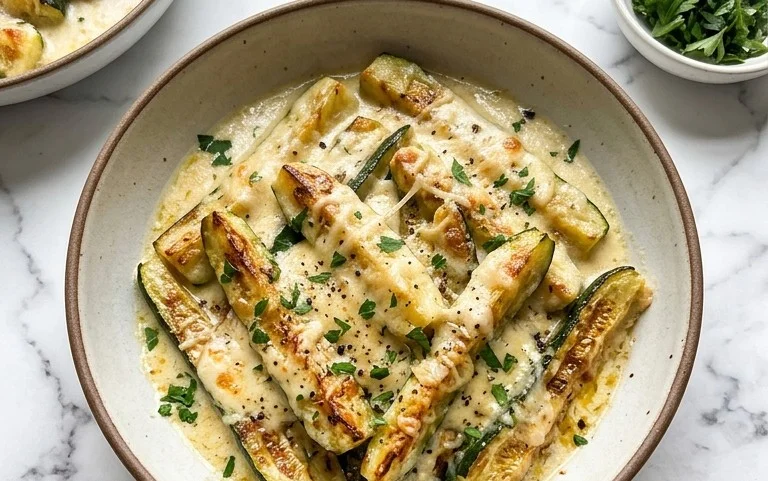 Creamy Parmesan Zucchini