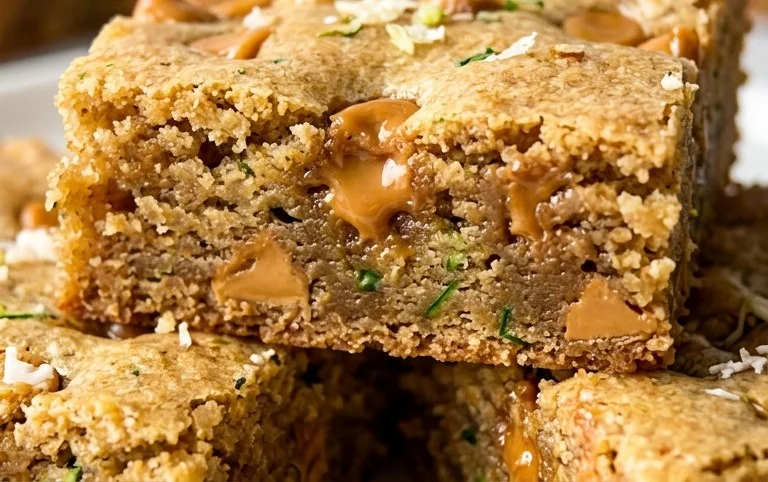 Chewy Butterscotch Zucchini Blondies